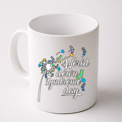 World Down Syndrome Day Extra Chromosome Dandelion Socks Down Syndrome Coffee Mug