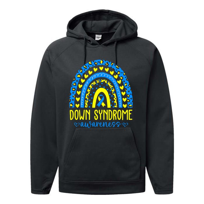 World Down Syndrome Day Rock Your Socks Awareness Performance Fleece Hoodie