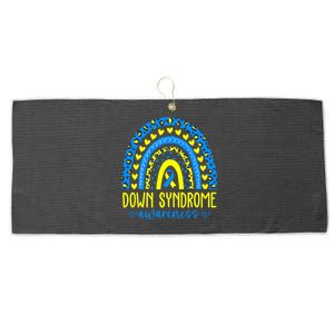 World Down Syndrome Day Rock Your Socks Awareness Large Microfiber Waffle Golf Towel