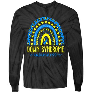 World Down Syndrome Day Rock Your Socks Awareness Tie-Dye Long Sleeve Shirt