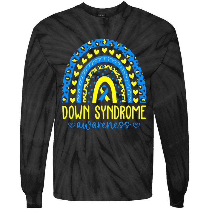 World Down Syndrome Day Rock Your Socks Awareness Tie-Dye Long Sleeve Shirt