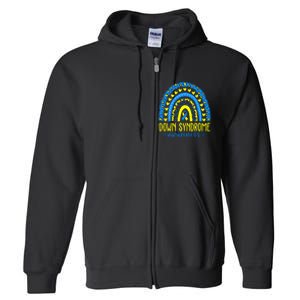 World Down Syndrome Day Rock Your Socks Awareness Full Zip Hoodie