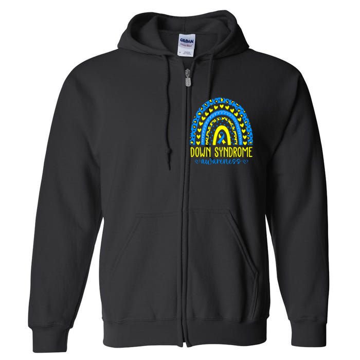 World Down Syndrome Day Rock Your Socks Awareness Full Zip Hoodie