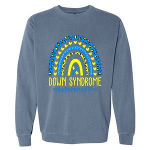 World Down Syndrome Day Rock Your Socks Awareness Garment-Dyed Sweatshirt