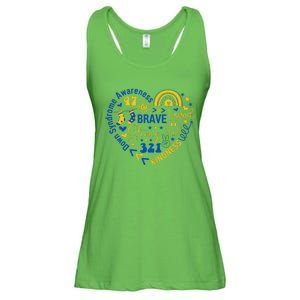 World Down Syndrome Day Awarenes 3.21 Heart Ladies Essential Flowy Tank