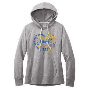 World Down Syndrome Day Awarenes 3.21 Heart Women's Fleece Hoodie