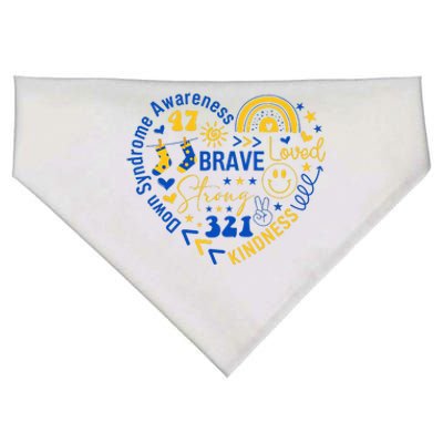 World Down Syndrome Day Awarenes 3.21 Heart USA-Made Doggie Bandana