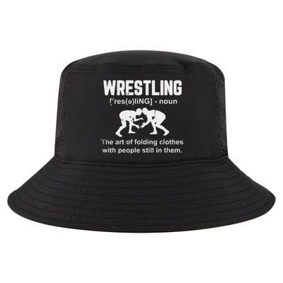 Wrestling Definition Shirt Vintage Wrestling Wrestle   Cool Comfort Performance Bucket Hat