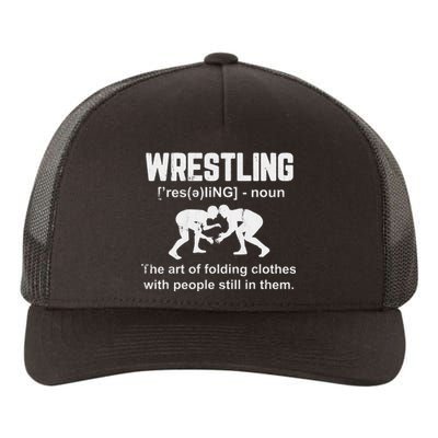 Wrestling Definition Shirt Vintage Wrestling Wrestle   Yupoong Adult 5-Panel Trucker Hat