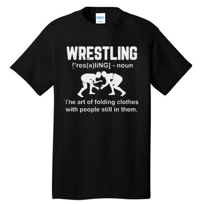 Wrestling Definition Shirt Vintage Wrestling Wrestle   Tall T-Shirt