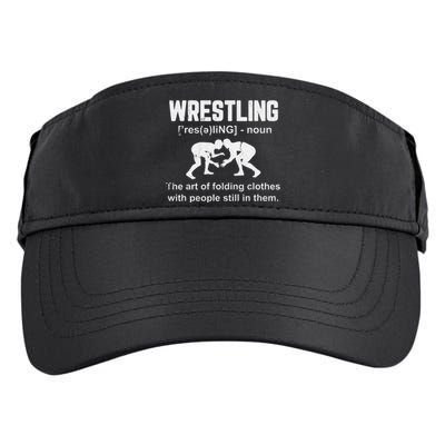 Wrestling Definition Shirt Vintage Wrestling Wrestle   Adult Drive Performance Visor