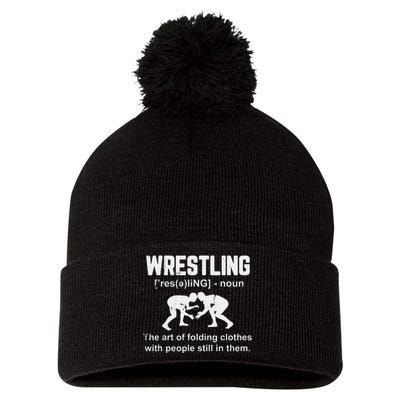 Wrestling Definition Shirt Vintage Wrestling Wrestle   Pom Pom 12in Knit Beanie