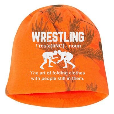 Wrestling Definition Shirt Vintage Wrestling Wrestle   Kati - Camo Knit Beanie