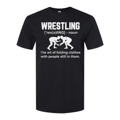 Wrestling Definition Shirt Vintage Wrestling Wrestle   Softstyle CVC T-Shirt