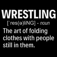 Wrestling Definition Shirt Funny Saying Wrestler Wrestling  16 in Basic Backpack