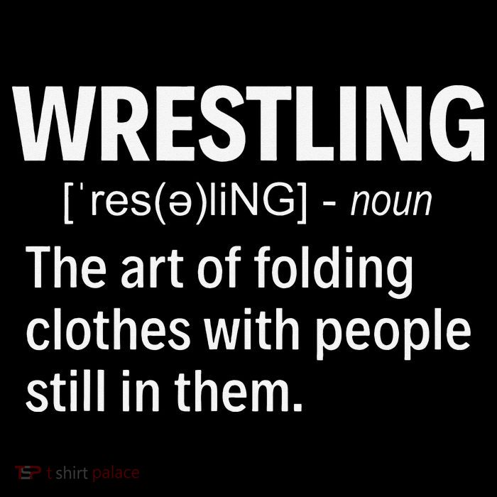 Wrestling Definition Shirt Funny Saying Wrestler Wrestling  Baby Bodysuit
