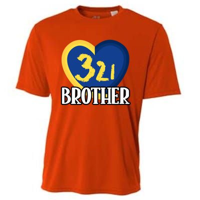 World Down Syndrome Day Gift 321 Brother Gift Cooling Performance Crew T-Shirt