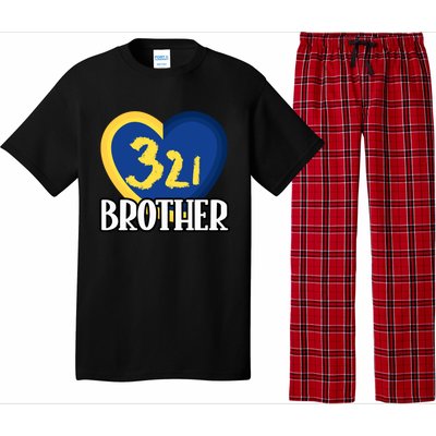 World Down Syndrome Day Gift 321 Brother Gift Pajama Set