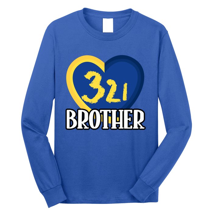 World Down Syndrome Day Gift 321 Brother Gift Long Sleeve Shirt