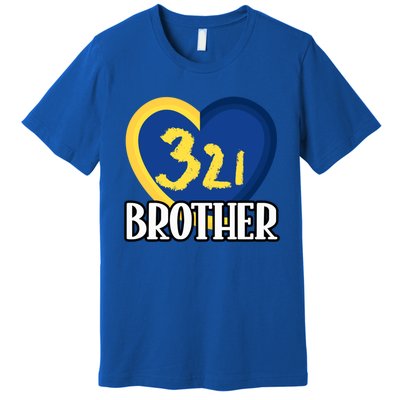 World Down Syndrome Day Gift 321 Brother Gift Premium T-Shirt