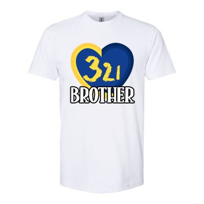 World Down Syndrome Day Gift 321 Brother Gift Softstyle CVC T-Shirt