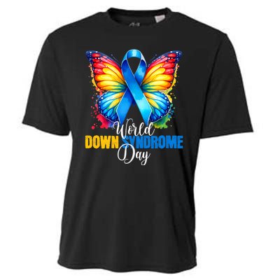 World Down Syndrome Day Rock Your Socks Awareness Cooling Performance Crew T-Shirt