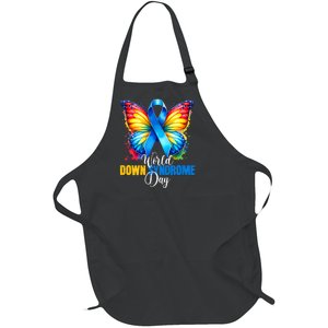 World Down Syndrome Day Rock Your Socks Awareness Full-Length Apron With Pockets