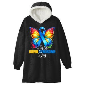 World Down Syndrome Day Rock Your Socks Awareness Hooded Wearable Blanket