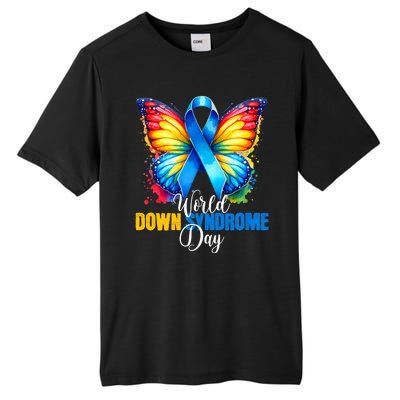 World Down Syndrome Day Rock Your Socks Awareness Tall Fusion ChromaSoft Performance T-Shirt