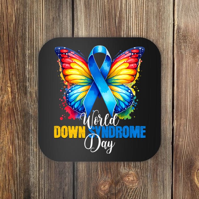 World Down Syndrome Day Rock Your Socks Awareness Coaster