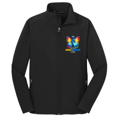 World Down Syndrome Day Rock Your Socks Awareness Core Soft Shell Jacket