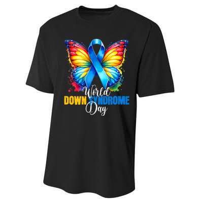 World Down Syndrome Day Rock Your Socks Awareness Performance Sprint T-Shirt