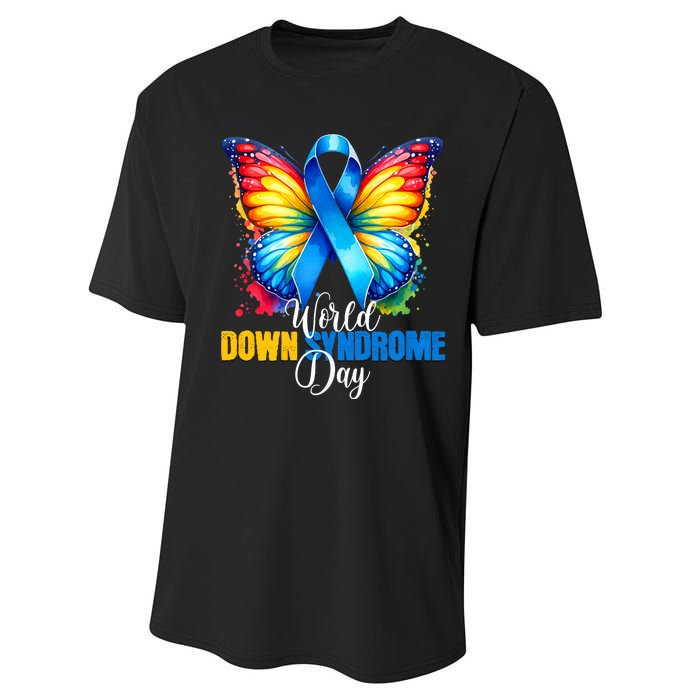 World Down Syndrome Day Rock Your Socks Awareness Performance Sprint T-Shirt