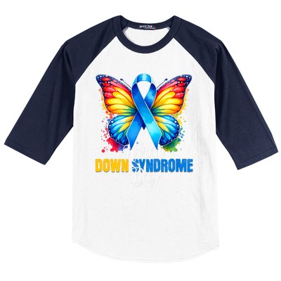 World Down Syndrome Day Rock Your Socks Awareness Baseball Sleeve Shirt