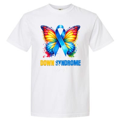 World Down Syndrome Day Rock Your Socks Awareness Garment-Dyed Heavyweight T-Shirt