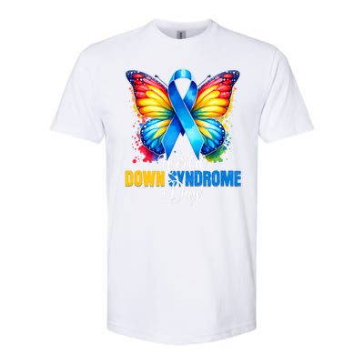 World Down Syndrome Day Rock Your Socks Awareness Softstyle CVC T-Shirt