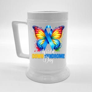 World Down Syndrome Day Rock Your Socks Awareness Beer Stein