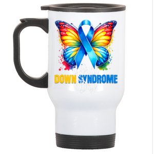 World Down Syndrome Day Rock Your Socks Awareness Stainless Steel Travel Mug