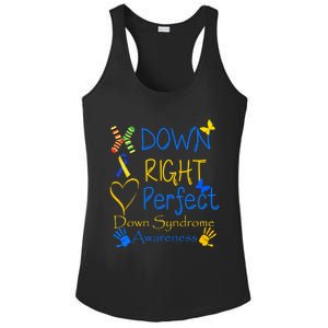 World Down Syndrome Day Awareness Socks Down Right Perfect Gift Ladies PosiCharge Competitor Racerback Tank