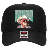 Western Donald Trump Cowboy Maga Trucker Hat