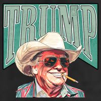 Western Donald Trump Cowboy Maga Trucker Hat
