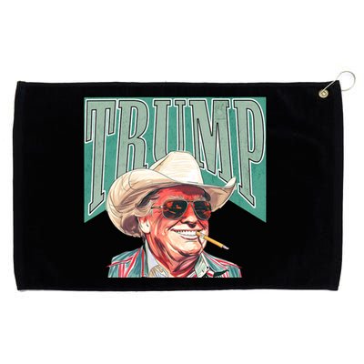 Western Donald Trump Cowboy Maga Grommeted Golf Towel