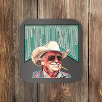 Western Donald Trump Cowboy Maga Coaster