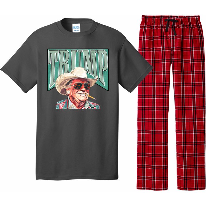 Western Donald Trump Cowboy Maga Pajama Set