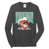 Western Donald Trump Cowboy Maga Tall Long Sleeve T-Shirt