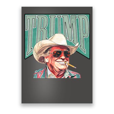 Western Donald Trump Cowboy Maga Poster