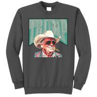 Western Donald Trump Cowboy Maga Tall Sweatshirt