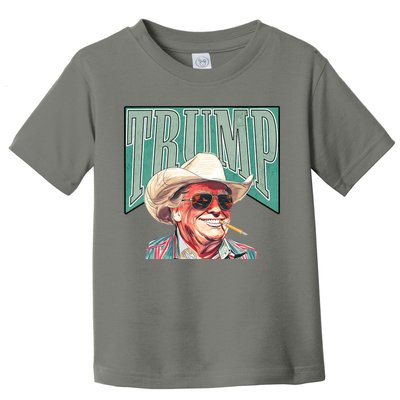 Western Donald Trump Cowboy Maga Toddler T-Shirt