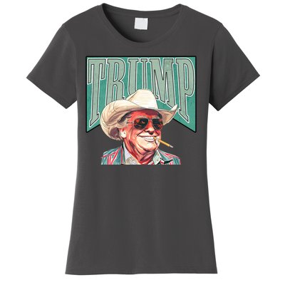 Western Donald Trump Cowboy Maga Women's T-Shirt