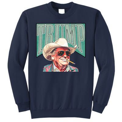 Western Donald Trump Cowboy Maga Sweatshirt